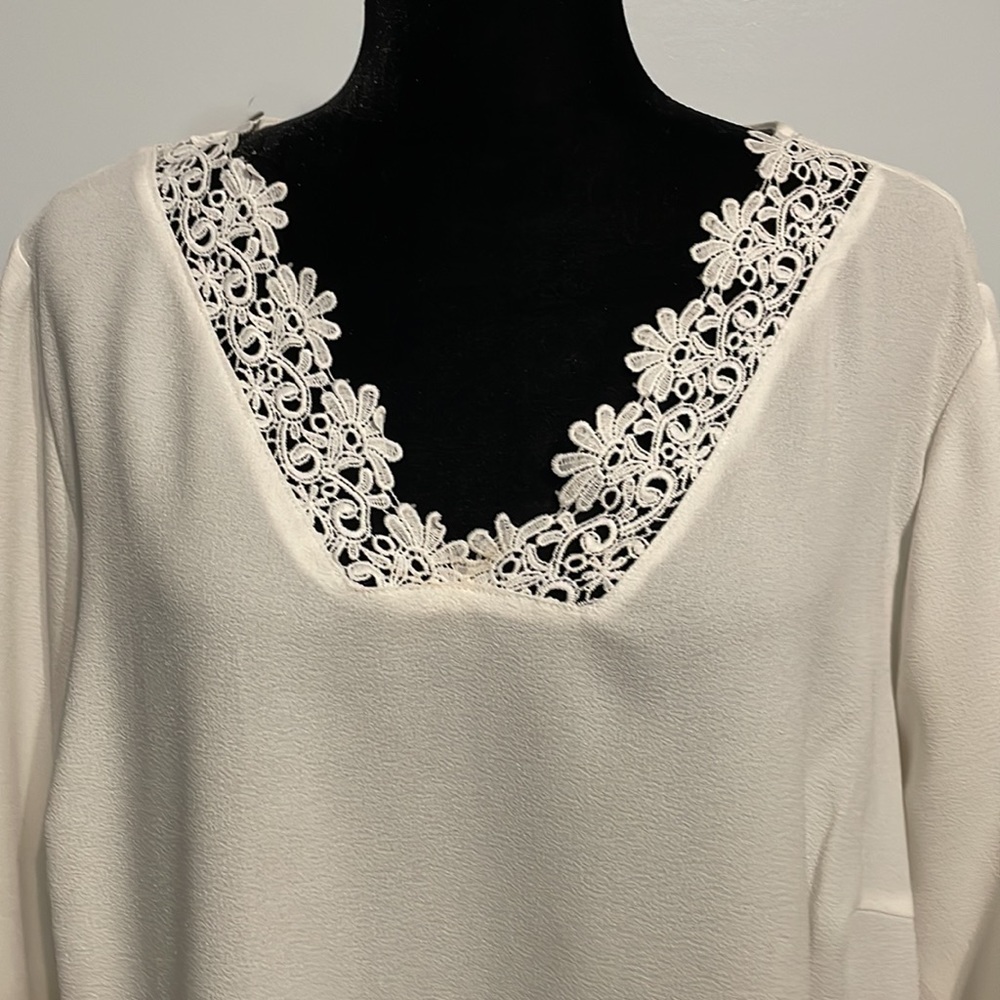 Andrew Marc New York White Blouse